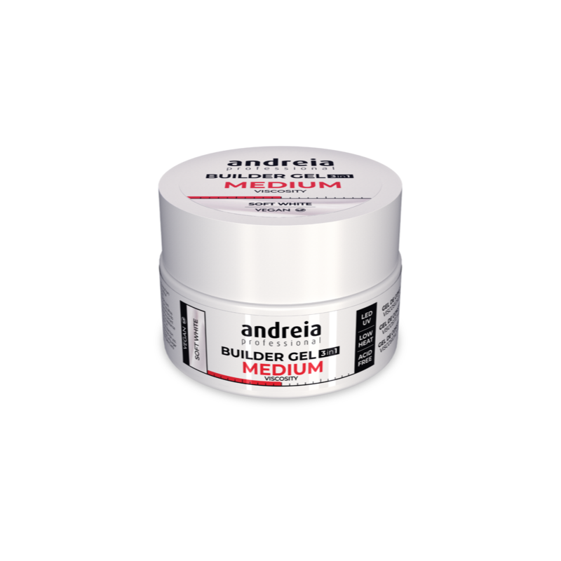 Andreia Builder Gel 3 in 1 – Soft White (Medium viscosity) 44gr