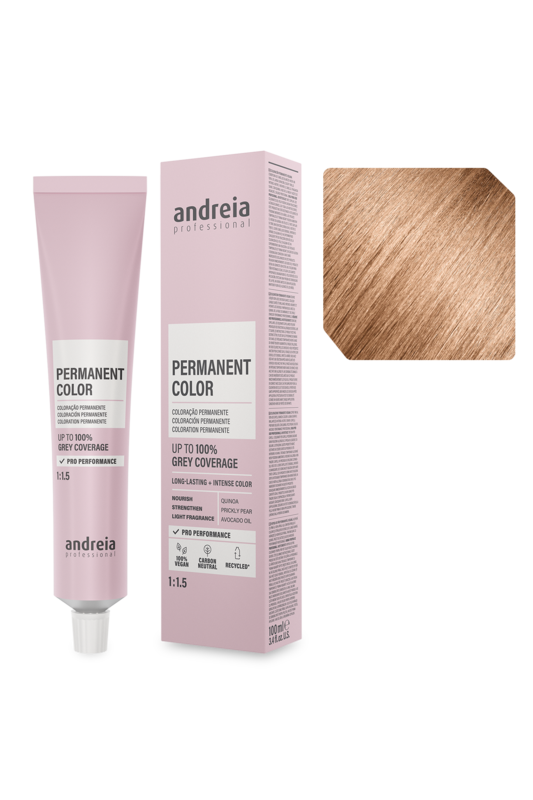 Andreia Coloração Permanente 9.03 Louro Muito Claro Natural Quente