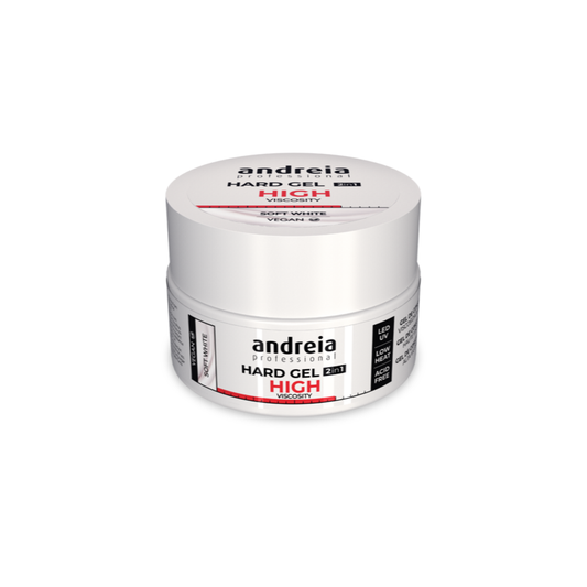 Andreia Hard Gel 2 in 1 – Soft White (High viscosity) 44gr