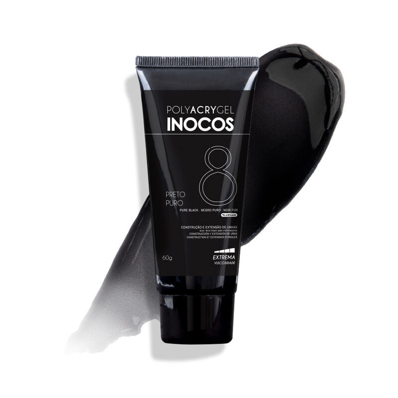 POLYACRYGEL INOCOS 8 BISNAGA PRETO PURO 60G