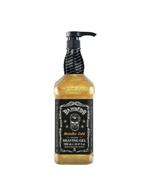 SHAVING GEL BANDIDO METALIC GOLD 1000ML