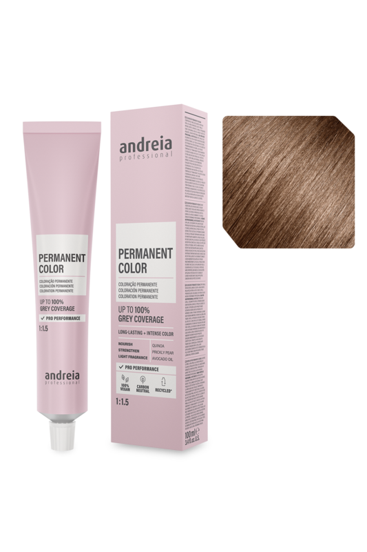 Andreia Coloração Permanente 6.03 Louro Escuro Natural Quente