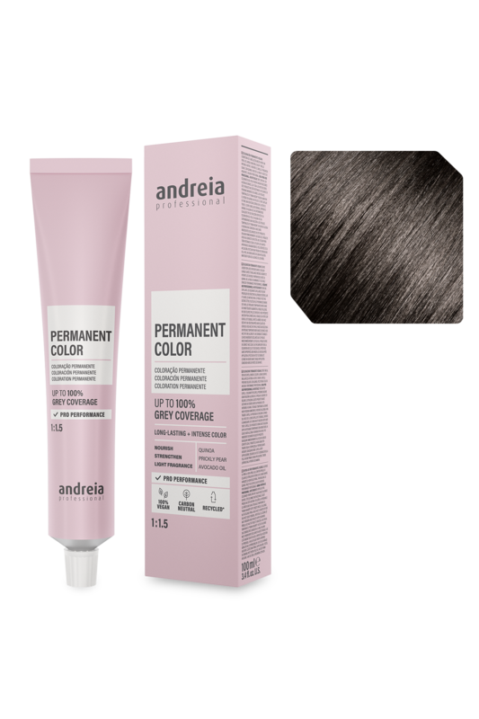 Andreia Coloração Permanente 44.0 Castanho Médio Intenso Natural
