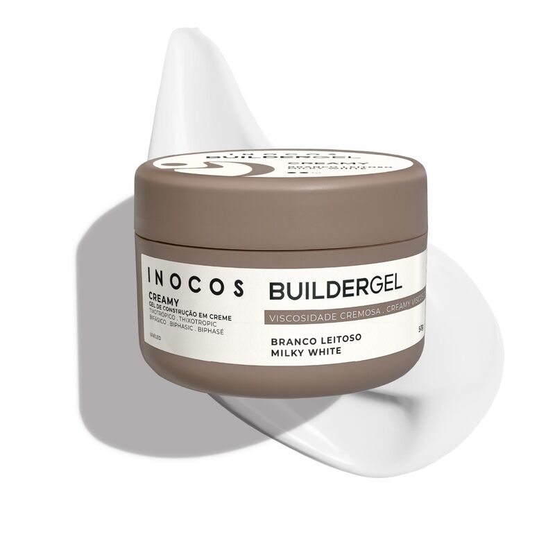 BUILDER GEL CREAMY BRANCO LEITOSO, 50G