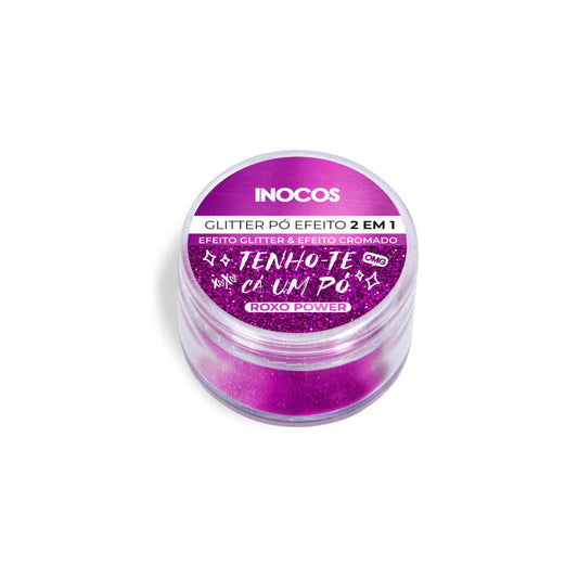 GLITTER PO EFEITO 2 EM 1 INOCOS ROXO POWER