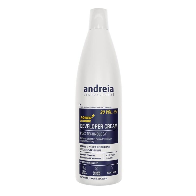 Andreia Oxidante Vegan Power Blonde em Creme 20Vol. 1L