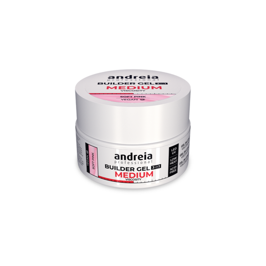Andreia Builder Gel 3 in 1 – Soft Pink (Medium viscosity) 44gr
