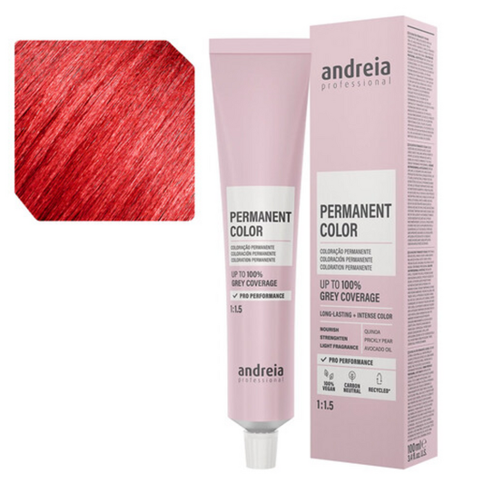 Andreia Coloração Permanente 10.5 Louro Platinado Vermelho
