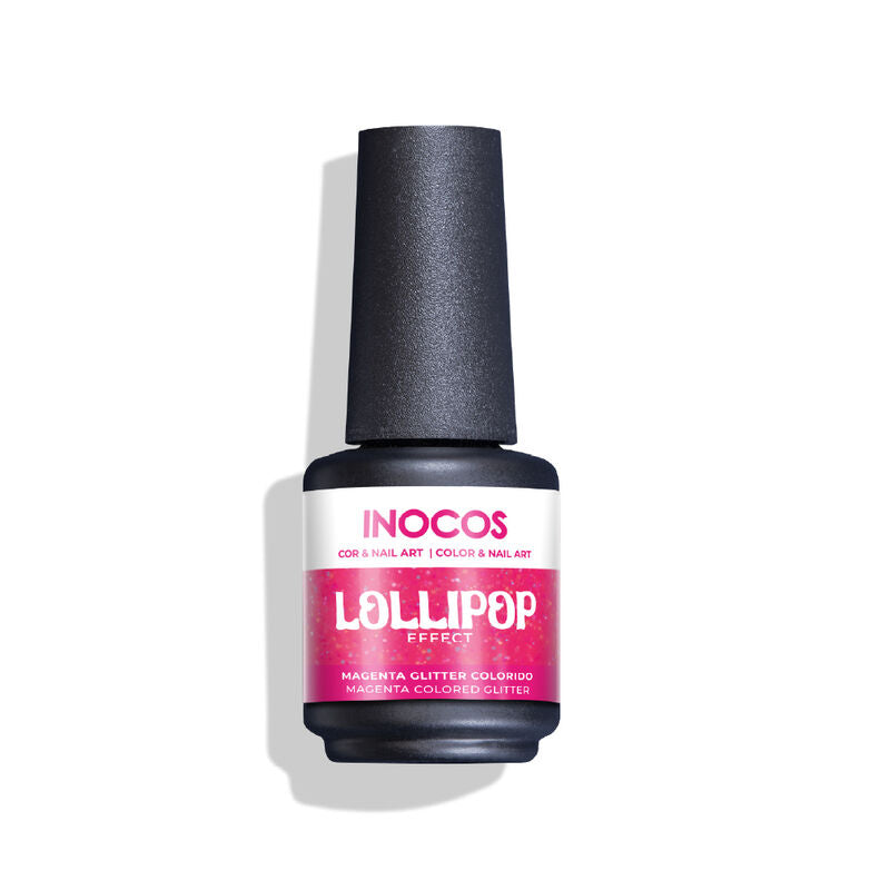 VERNIZ GEL INOCOS LP4 EFEITO LOLLIPOP MAGENTA, 15ML