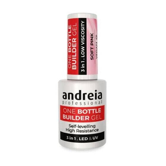 Andreia One Bottle Builder Gel Soft Pink 3in1 14ml