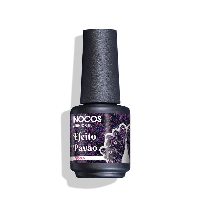 VERNIZ GEL INOCOS PAVAO ROSA, 15ML