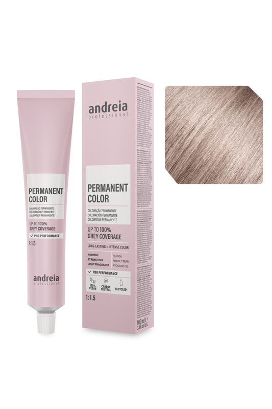 Andreia Coloração Permanente 10.23 Louro Platinado Frio Beige